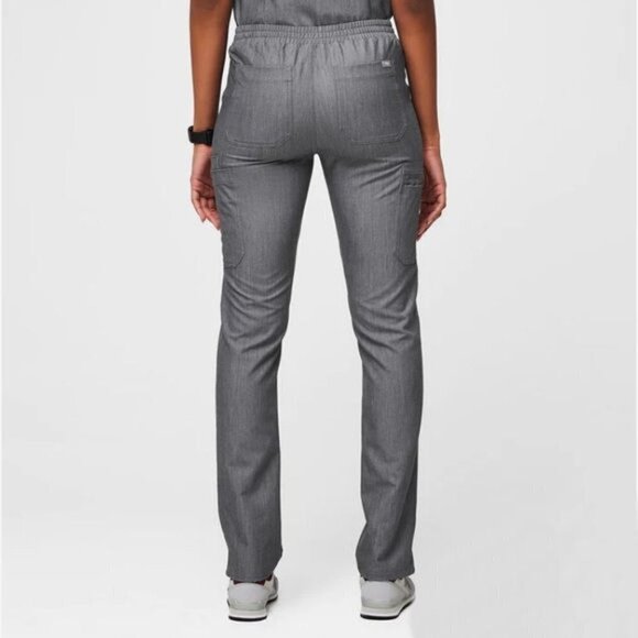 Figs YOLA Skinny STRETCH Scrub Size L PANTS Technical Collection 10 POCKETS Gray - Picture 12 of 12
